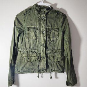 Aeropostale lite jacket green army style XS